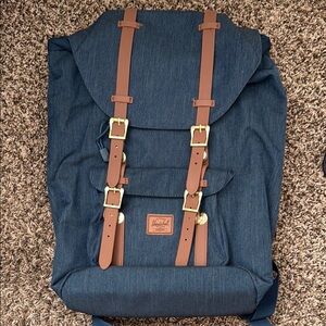 Herschel Supply Company Blue and Brown Backpack